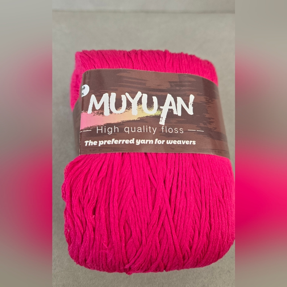 Hot Pink High Quality Floss Yarn for Weaving